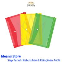 Gambar Map Plastik Kancing & Tali Jenia Ukuran Folio / Plastik Bening - Kancing, Biru dari Means store 1 undefined 2 Tokopedia