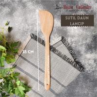 Gambar Sutil Kayu Daun Lancip Spatula Kayu Wooden Spatula dari houseofculinaire undefined 2 Tokopedia