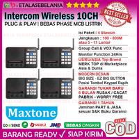 Gambar Wireless Intercom 10CH Home Office Interkom - MAXTONE SK1210 - 4 UNIT dari EtalaseBelanja Store undefined 1 Tokopedia