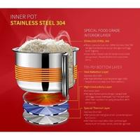 Gambar Rice Cooker Kirin 1 Liter KRC-088 / Penanak Nasi / Stainless Steel dari Kirin.indonesia undefined 3 Tokopedia