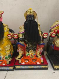 Gambar patung sam san ket bong / san shan guo wang /sam sua - kayu - 16 inch dari toko epatung undefined 4 Tokopedia