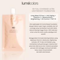 Gambar Foundation Sachet 10ml Lumecolors SPF 15 Matte Cover Tahan Oil Control - Light dari Archie Shop Indonesia undefined 4 Tokopedia