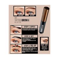 Gambar TATTOO BROW PEEL OFF TINT MAYBELLINE Original - Light Brown dari Yovitarahma undefined 3 Tokopedia