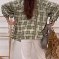 Gambar Cherry Plaid Blouse XL Atasan Wanita Lucu Jumbo dari Mali BigSize Clothing undefined 3 Tokopedia