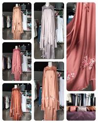 Gambar Mukena armani silk bordir manual handmade daily premium khofiya rukuh - rosegold dari Hyanuc Store undefined 1 Tokopedia