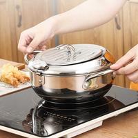 Gambar Panci Masak Japanese Deep Frying Pot Thermometer Penggorengan Stainles - 25cm dari Baserba JKT undefined 3 Tokopedia