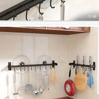 Gambar Gantungan dapur 80 cm hitam 1 pipa/gantungan panci stainless - Hitam dari Bintang jaya sanitary90 undefined 1 Tokopedia