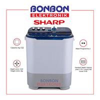 Gambar Sharp Mesin Cuci 2 Tabung 10KG ES-T1090-BK / EST1090 / EST 1090 BK dari Bonbon Elektronik_NEW undefined 1 Tokopedia