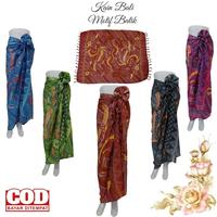 Gambar kain pantai bahan katun premium / kain bali motif daun / sarung panta - Merah, All Size dari gulaweh undefined 1 Tokopedia