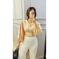 Gambar MYAH TOP ATASAN CROPTOP WANITA - Putih, S dari Blissful Label undefined 3 Tokopedia