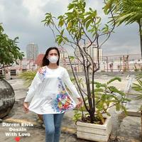 Gambar Fashion Wanita / Atasan Wanita / Blouse / Putih / Motif Bunga B982 dari Darren elvis undefined 1 Tokopedia