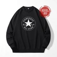 Gambar SWEATER CREWNECK CONVERSE OLDSKOOL PRIA WANITA HITAM PUTIH NYAMAN - Hitam, M dari CRSL.CO undefined 1 Tokopedia