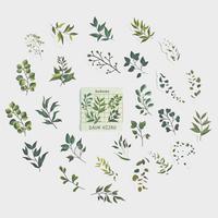 Gambar Stiker Journal Daun-Hijau untuk Notebook, Planner, Bullet Journal dari Bukuqu Stationery undefined 1 Tokopedia