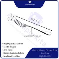 Gambar Royal Garpu Makan Dinner Fork Stainless Steel Panjang 17 cm Isi 6 pcs dari Alatdapurkita Enterprise undefined 1 Tokopedia
