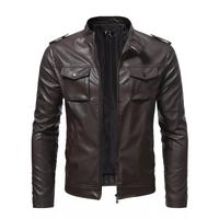 Gambar JAKET KULIT TREN EROPA JAKET SEMI KULIT TERBARU TAHUN INI - cokelat tua, S dari AQA22 STORE undefined 2 Tokopedia