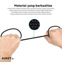 Gambar Aukey Cable CB-AC1 1.2M USB 3.1 gen 1 to USB C Braided Black - 500279 dari CJMART99 undefined 2 Tokopedia