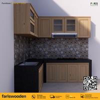 Gambar Kitchen Set Minimalis Kayu Solid dari FARISWOODEN undefined 4 Tokopedia