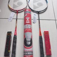 Gambar Paket badminton bulutangkis 2 raket 1 slop bola isi 12pcs 2grip dari Dunia Herbal88 undefined 2 Tokopedia
