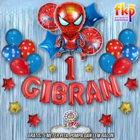 Gambar Paket Dekorasi Spiderman Lengkap Ulang Tahun Anak Laki Superhero Balon - Biru Muda, Angka 6 dari FKP Store undefined 2 Tokopedia