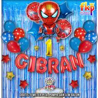 Gambar Paket Dekorasi Spiderman Lengkap Ulang Tahun Anak Laki Superhero Balon - Biru Muda, Angka 6 dari FKP Store undefined 5 Tokopedia