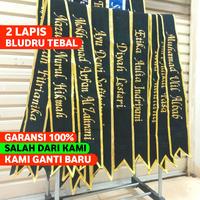 Gambar Selempang Slempang Wisuda Bordir Custom Bahan Bludru 2 Lapis - biru tua dari CV Selempang Wisuda Terbaik undefined 1 Tokopedia