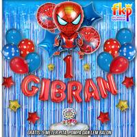 Gambar Paket Dekorasi Spiderman Lengkap Ulang Tahun Anak Laki Superhero Balon - Biru Muda, Angka 6 dari FKP Store undefined 1 Tokopedia