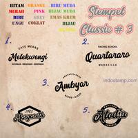 Gambar stempel toko classic 3 desain logo brand vintage retro flash indostamp - 4, Hijau dari stempel indostamp undefined 1 Tokopedia