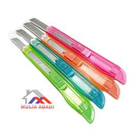 Gambar CUTTER KECIL /CUTTER MINI BIASA WARNA WARNI dari muliaabadi888 undefined 1 Tokopedia