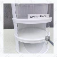 Gambar TUDUNG SAJI / RAK PENYIMPAN MAKANAN 4 SUSUN ANTI DEBU - FOOD STORAGE - Putih, BUBBLE dari KONOX STORE undefined 3 Tokopedia