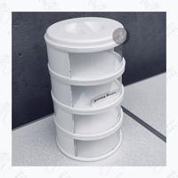 Gambar TUDUNG SAJI / RAK PENYIMPAN MAKANAN 4 SUSUN ANTI DEBU - FOOD STORAGE - Putih, BUBBLE dari KONOX STORE undefined 4 Tokopedia