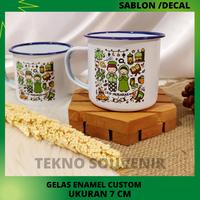 Gambar Gelas Cangkir Kaleng Enamel Souvenir Gelas Enamel Custom Desain Sample - Putih, Tanpa Kemasan dari Tokoteknologi undefined 4 Tokopedia