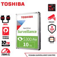 Gambar Toshiba S300 Pro Surveillance 10TB - Harddisk Internal - HDD SATA 3.5" dari SSD SOLUTION STORE undefined 1 Tokopedia
