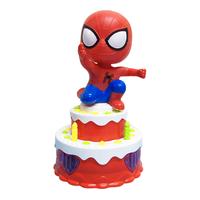 Gambar Mainan Kue Ulang Tahun Anak Spider Rotate Cake Spiderman Lampu Musik dari Figoltoys undefined 4 Tokopedia