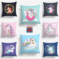 Gambar Bantal Sofa Print Motif Magic Unicorn 40x40 cm - Pusat Kado Murah - H dari PUSAT KADO MURAH undefined 1 Tokopedia