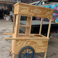 Gambar grobak mie ayam grobak bakso kayu jati belanda dari UD.DEVI JAYA MEUBEL undefined 1 Tokopedia