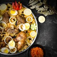 Gambar Nampan Kebuli (6-8 orang) Ayam/Sapi/Kambing/Mix - Mix All Varian dari Hybrid By Rochma undefined 2 Tokopedia