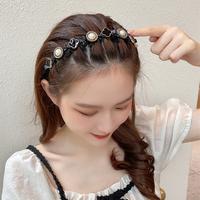 Gambar Bando kepang korea motif mata jepit wanita dewasa cantik pesta P2 - Bunga mata dari numbertwo ID undefined 3 Tokopedia