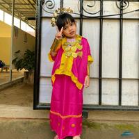 Gambar Baju adat sulawesi // baju bodo anak2 set komplit dari Irwan Busana undefined 4 Tokopedia