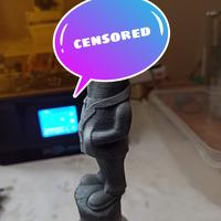Gambar boneka pajangan Mr.Happy dicksuit NSFW - monokrom, S dari 3DPandaProject undefined 2 Tokopedia