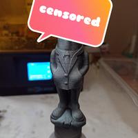 Gambar boneka pajangan Mr.Happy dicksuit NSFW - monokrom, S dari 3DPandaProject undefined 3 Tokopedia