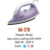 Gambar MASPION HA-278 DRY IRON / SETRIKA HA 278 / HA278 Plastic body Ori Baru dari Future online medan undefined 1 Tokopedia