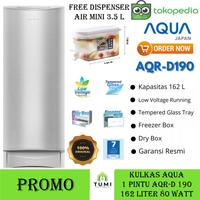 Gambar Kulkas Aqua 1 Pintu AQRD 190 / AQRD190 / AQRD 190 SLIM BEAUTY dari Tumi Electronics undefined 1 Tokopedia