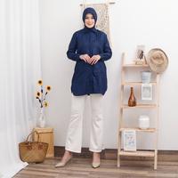 Gambar Linata Fashion | Blouse Kemeja Yu Rim Katun Toyobo - Putih, L dari LinataFashion undefined 4 Tokopedia