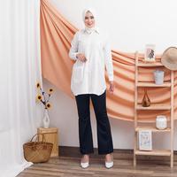 Gambar Linata Fashion | Blouse Kemeja Yu Rim Katun Toyobo - Putih, L dari LinataFashion undefined 1 Tokopedia
