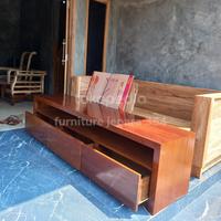 Gambar Bufet TV Kayu Jati Panjang 200cm dari FURNITUR JEPARA 354 undefined 1 Tokopedia