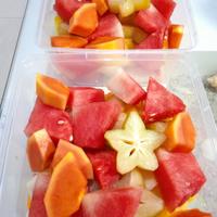 Gambar Rujak Buah Segar / Rujak Buah Potong dan Bumbu Sambal Rujak dari Vanina Olshop undefined 2 Tokopedia