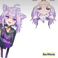 Gambar Stiker Anime Intip - Nekomata Okayu [hololive] - Sisi atas, Besar dari RoriWorks undefined 1 Tokopedia
