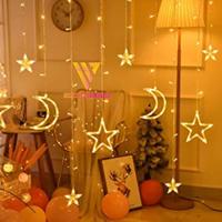 Gambar LAMPU TIRAI GANTUNG STAR MOON LED WARM WHITE RGB KAMAR BULAN BINTANG - Bintang, Kuning dari TEKNIK BARU ELEKTRIK undefined 1 Tokopedia