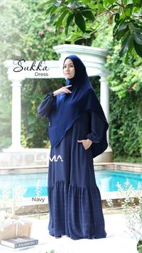 Gambar Umma Syari Gamis Sukka Dress Menyusui Motif Polos griya mey - burgundy, M 100/140 dari griya_mey undefined 2 Tokopedia