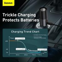 Gambar BASEUS CAR CHARGER MOBIL USB+TYPE C LIGHTER EXPANSION PORT QC PD 120W - USB+TYPE-C dari Baseus Jakarta undefined 5 Tokopedia